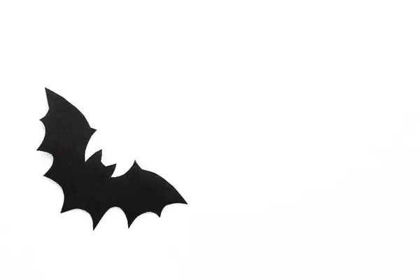 Pipistrelli Carta Uno Sfondo Viola Concetto Halloween — Foto Stock