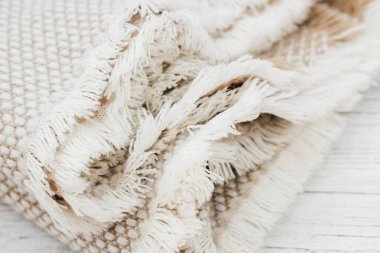 Metin için yün kaplama eşarp, arkaplan ve yer