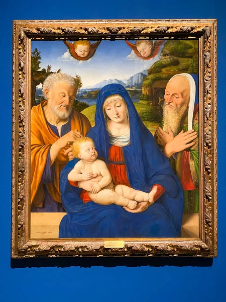 Milan Italie Pinacothèque Brera Peinture Célèbre Andrea Solario Intitulé Vierge — Photo