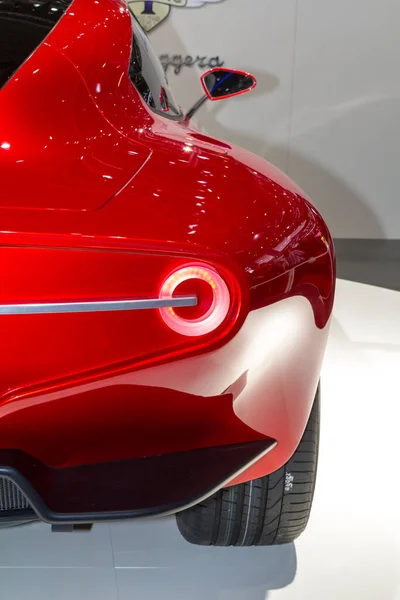Nahaufnahme Eines Roten Sportwagens Auf Dem Genfer Autosalon 2013 Genf — Stockfoto