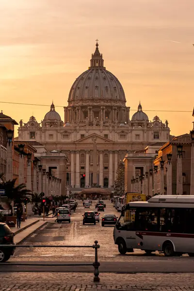 Die Päpstliche Basilika Peter Vatikan Oder Einfach Der Petersdom Lateinisch — Stockfoto