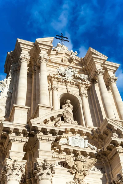 Catedral Principal Plaza Siracusa Duomo — Foto de Stock