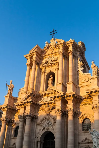 Iglesia Catedral Principal Siracusa Sicilia Italia — Foto de Stock