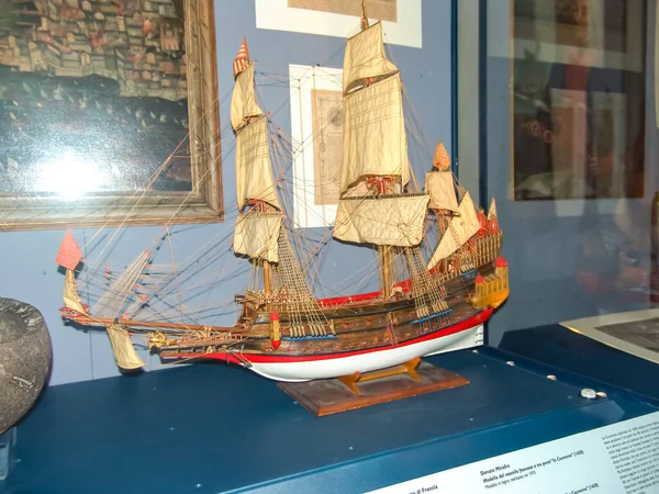 Close Reproduction Ancient War Ship — Stock Photo, Image