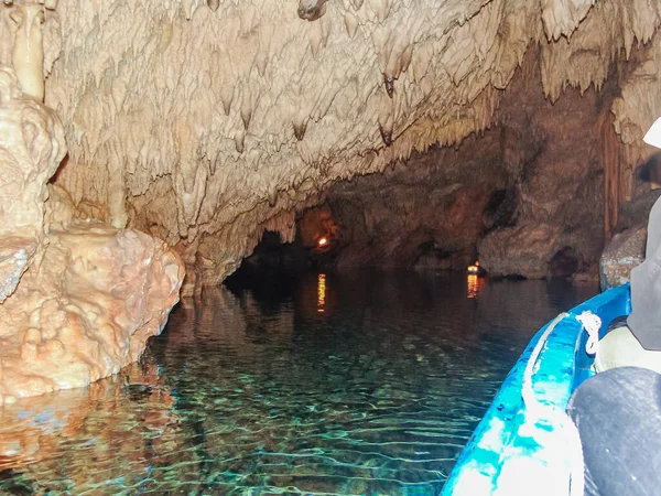 Las Cuevas Diros Son Quizás Sitio Natural Más Importante Grecia — Foto de Stock