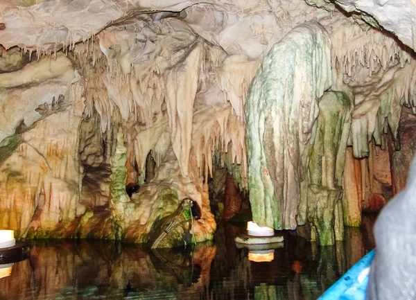 Diros Mağaraları Belki Yunanistan Daki Önemli Doğal Alan — Stok fotoğraf