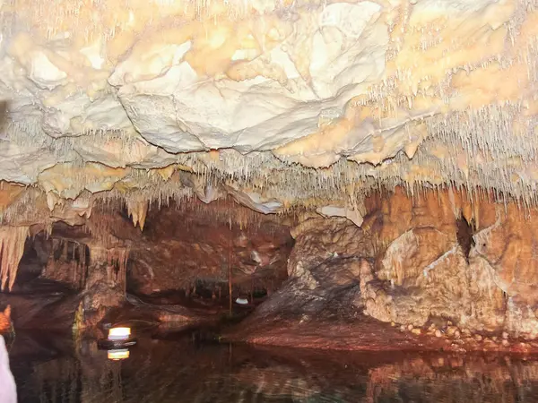 Grotte Diros Sono Forse Sito Naturale Più Importante Della Grecia — Foto Stock