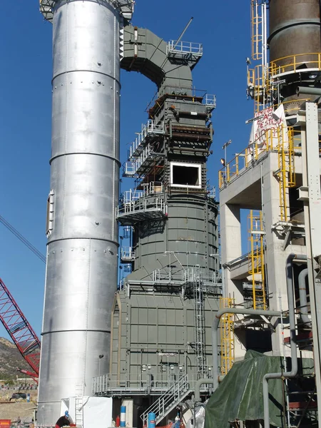 Rafinérie Vodíkových Elektráren Výstavbě — Stock fotografie