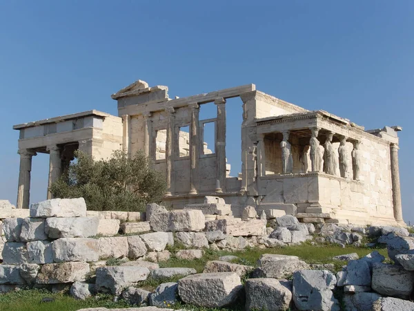 Świątynia Athena Nike Pobliżu Partenonu Atenach — Zdjęcie stockowe