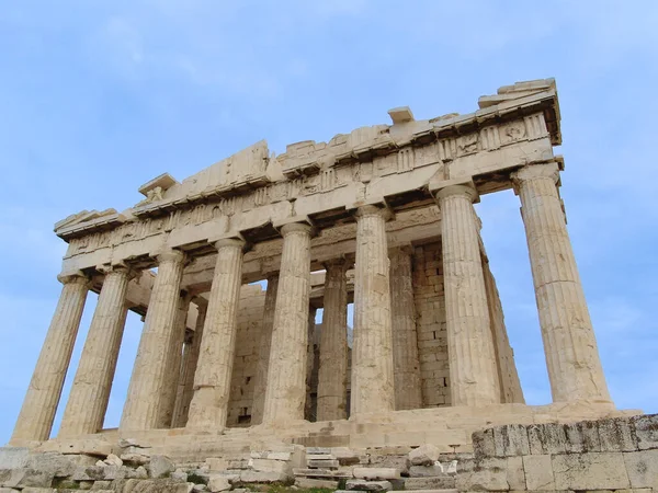 Templo Atenea Partenón Partenón Ahora Una Ruina Que Yace Encima — Foto de Stock