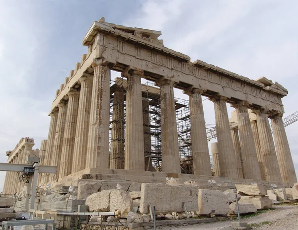 Храм Парфенона Афінському Акрополі Греції — стокове фото