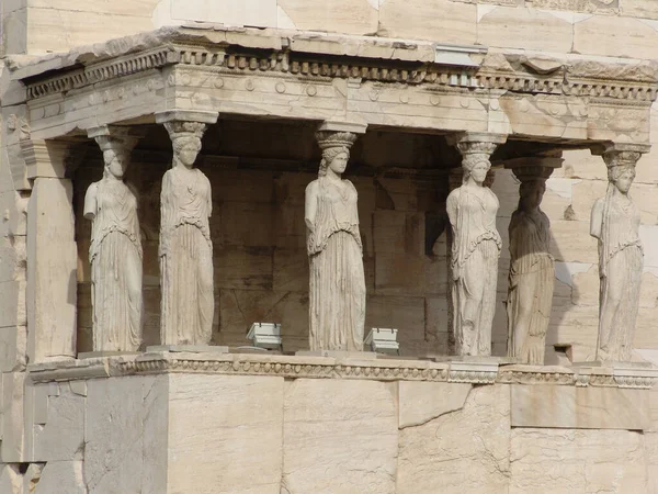 Gros Plan Temple Athéna Nike Dans Acropole Athènes — Photo