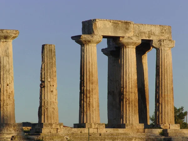 One Greek Buildings Which Roman Colonists Restored Use Archaic Temple — Stock Photo, Image