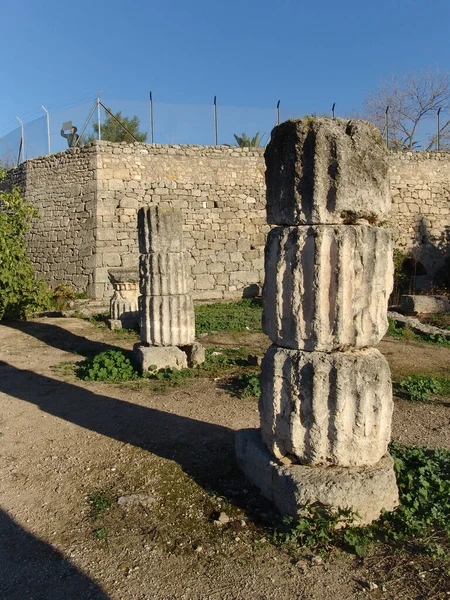 Romalı Sömürgecilerin Kullanım Için Restore Ettikleri Yunan Binalarından Biri Muhtemelen — Stok fotoğraf