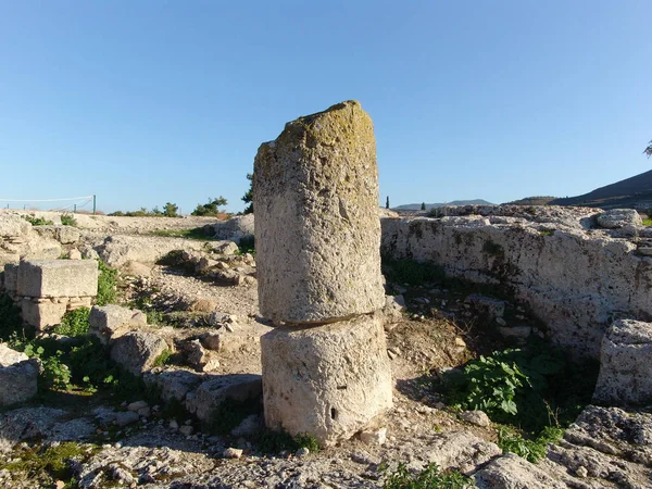 Jedną Greckich Budowli Którą Rzymscy Koloniści Przywrócili Użytku Była Archaiczna — Zdjęcie stockowe