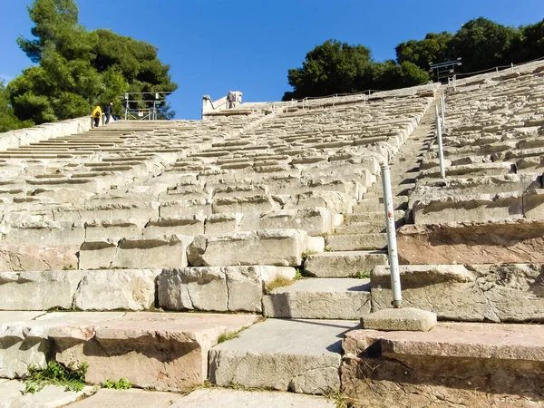 Théâtre Epidaurus Construit Cours Dernier Quart Ive Siècle Harmonie Cavea — Photo