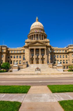 Idaho State Capitol in Boise, ID. The building was included in the Boise Capitol Area District listing on the National Register of Historic Places in 1976.