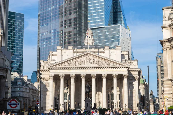 Londres Reino Unido Julio 2023 Primer Plano Del Banco Inglaterra — Foto de Stock