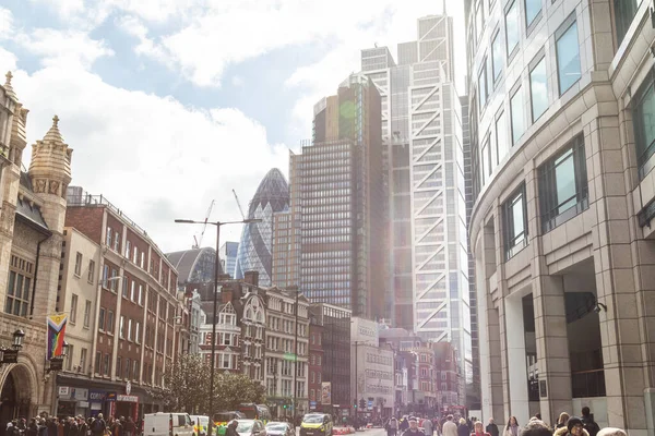 London Storbritannien 2Nd April 2023 Byggnader Och Kontor Affärsdistriktet Vid — Stockfoto