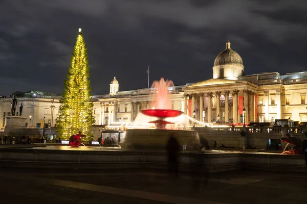 Лондон Великобритания 6Th Dec 2022 Трафальгарская Площадь Лондоне Рождество Показ — стоковое фото