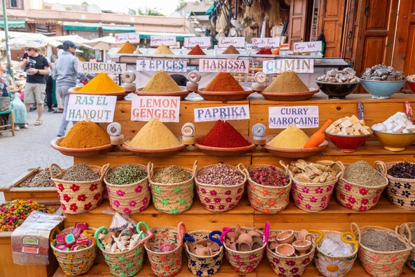 Marrakesh Morocco 3Rd Nov Spices Herbs Other Items Market Shop — Stock Photo, Image