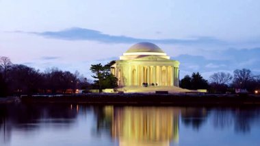 Jefferson memorial, gece washington dc