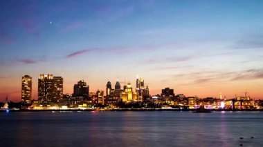 Philadelphia şehir merkezi silüetleri