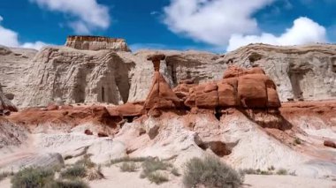 Escalante Ulusal Mantar Serserileri Öğleden Sonra Işığı, Güneybatı Çöl Manzarası, Utah