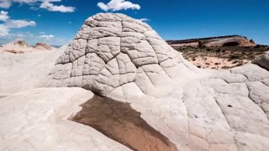 Beyaz cepte eşsiz kumtaşı oluşumu, vermilion uçurumları ulusal anıt, Arizona, ABD.