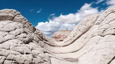 Beyaz cepte eşsiz kumtaşı oluşumu, vermilion uçurumları ulusal anıt, Arizona, ABD.