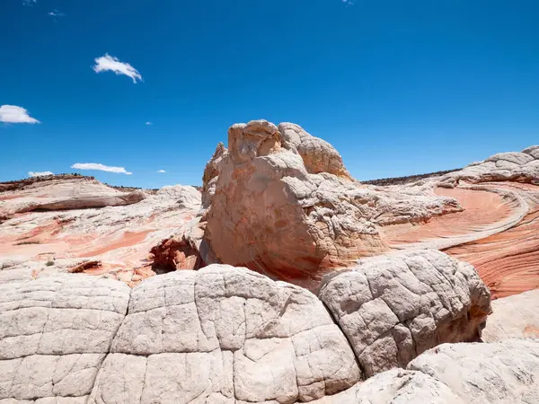 Beyaz cepte eşsiz kumtaşı oluşumu, vermilion uçurumları ulusal anıt, Arizona, ABD.