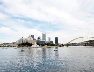 Pittsburgh, ABD - 01 Ekim 2021 Pittsburgh 'un en büyük ikinci şehri..
