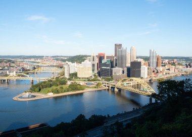 Pittsburgh, ABD - 01 Ekim 2021 Pittsburgh 'un en büyük ikinci şehri..