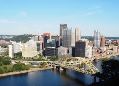 Pittsburgh, ABD - 01 Ekim 2021 Pittsburgh 'un en büyük ikinci şehri..