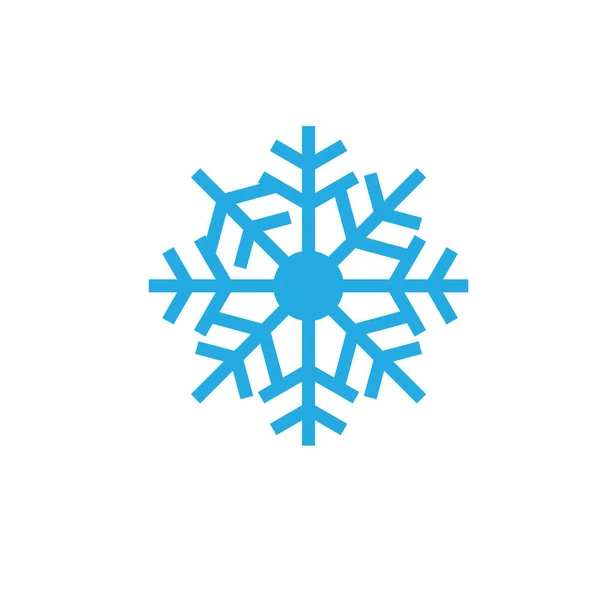 Schneeflocken Symbol Und Symbol Illustrationsvektor Flache Designvorlage — Stockvektor