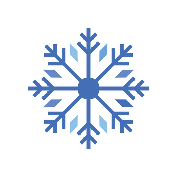 Fiocchi Neve Icona Simbolo Ilustrazione Vettore Modello Design Piatto — Vettoriale Stock