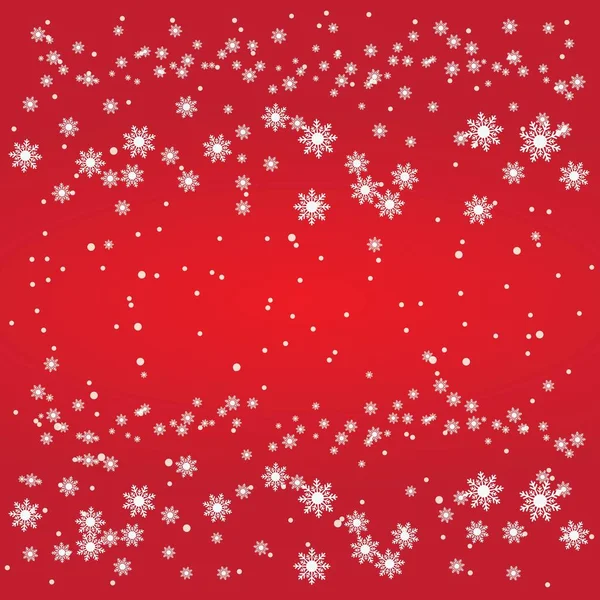 Snowflakes Φόντο Χιονόπτωση Διάνυσμα Επίπεδη Σχεδίαση Πρότυπο — Διανυσματικό Αρχείο