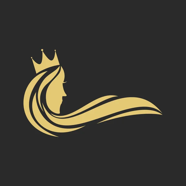 Modèle Vectoriel Logo Visage Beauty Woman — Image vectorielle