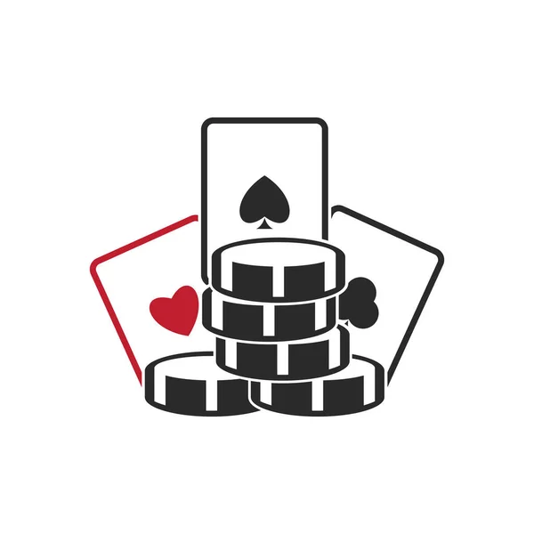 Playing Card Icon Vector Illustration Template — Stock Vector