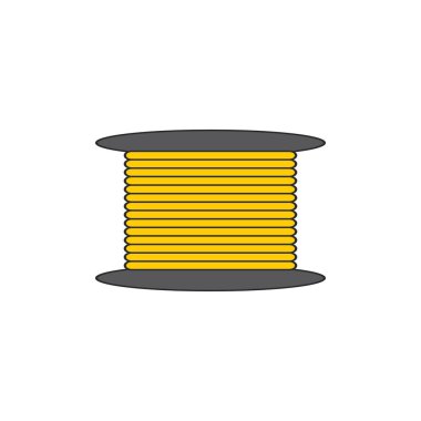 Viber optik kablo ikonu vektör düz tasarım şablonu