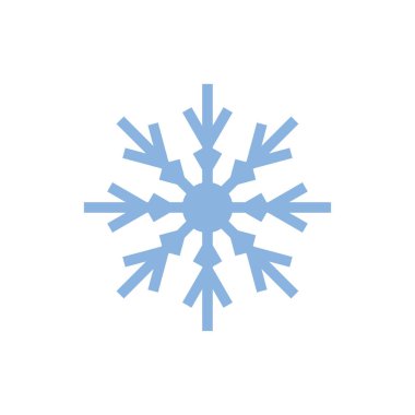 Kar Taneleri simgesi ve sembol ilüstrasyon vektörü düz tasarım şablonu