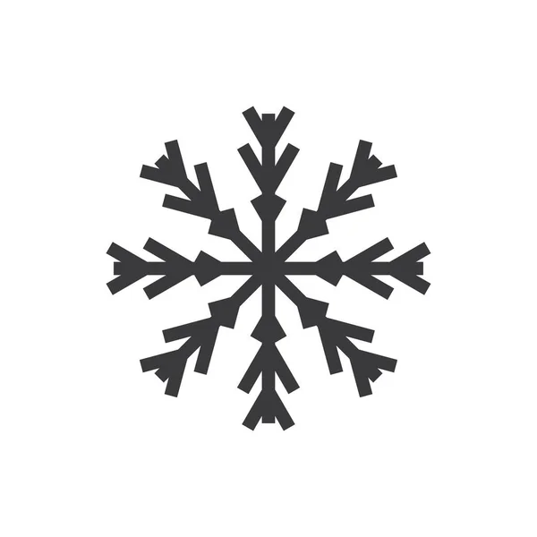 Fiocchi Neve Icona Simbolo Ilustrazione Vettore Modello Design Piatto — Vettoriale Stock