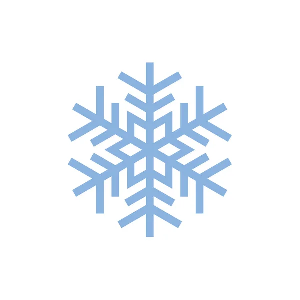 Snöflingor Ikon Och Symbol Ilustration Vektor Platt Design Mall — Stock vektor
