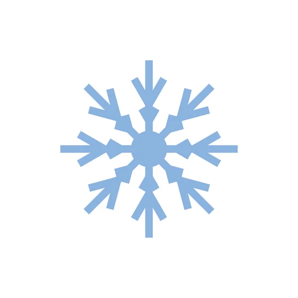 Płatki Śniegu Ikona Symbol Ilustracji Wektor Płaski Wzór Projektu — Wektor stockowy