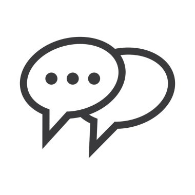 Konuşma kabarcığı logo vektör tasarımı