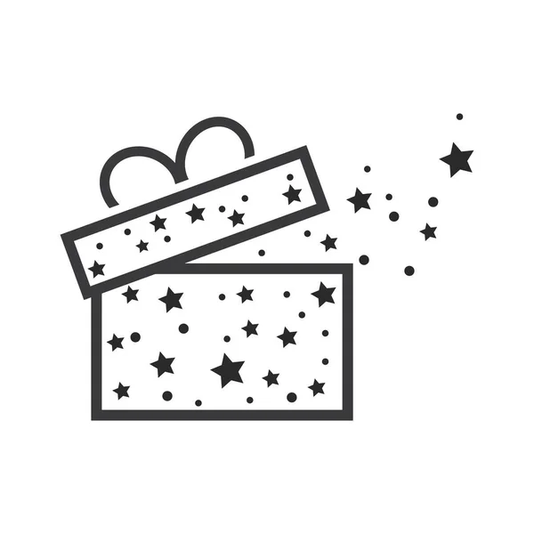 Gift Box Gift Shop Logo Icon Vector Design — Stock Vector