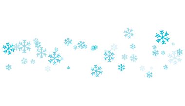 Kar taneleri arka plan vektör resimleme düz tasarım şablonu