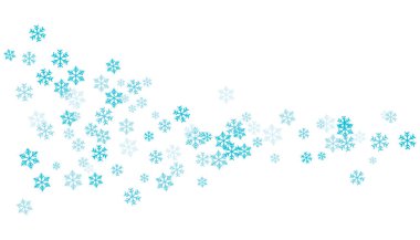 Kar taneleri arka plan vektör resimleme düz tasarım şablonu