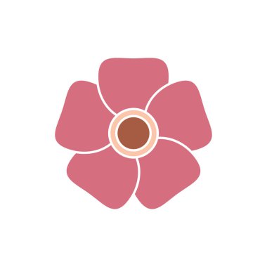 Plumeria çiçek logo şablonu vektörü