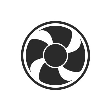 Hayran simgesi vektör çizimi düz tasarım şablonu